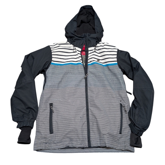 O'Neill Escape Society Snowboarding Jacket Striped Men's Jacket Large - Picture 3 of 11